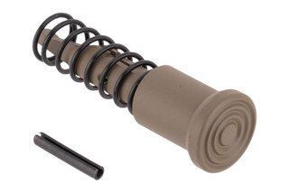 Flat Dark Earth cerakote AR-15 forward assist assembly.
